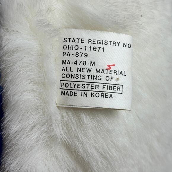 Vintage White Plush Bear Best Friends with Vintage 18M Pilot Sweater - Picture 10 of 12